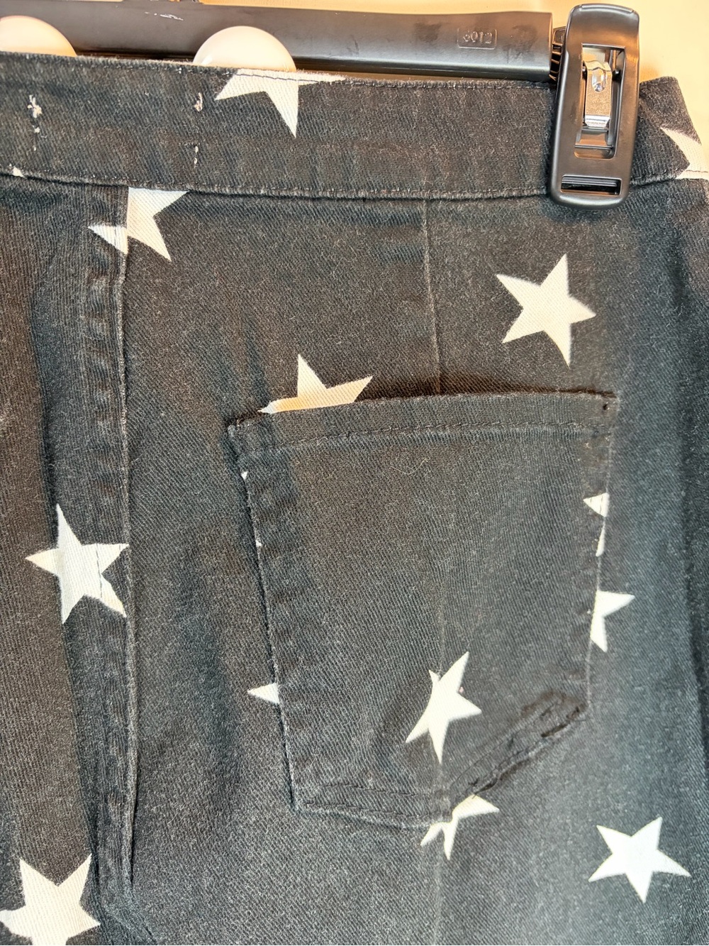 Altar’d State Black Star Print Flared Jeans - Picture 5 of 6